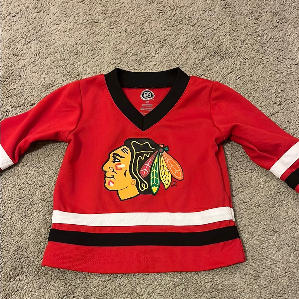 Kids Red Hockey Team Shirt